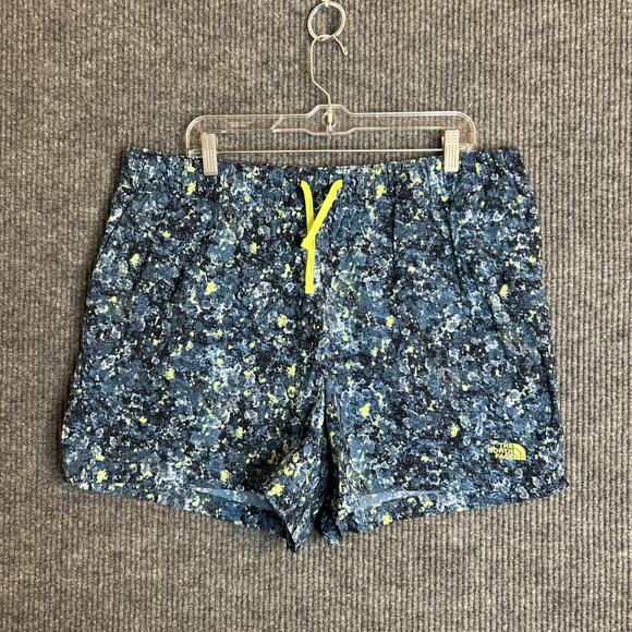 The North Face Womens Nylon Shorts 2X Multi Color Outdoor Hiking Pull On Pockets - Picture 1 of 9